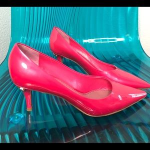Louis Vuitton hot pink low heel. Great condition!
